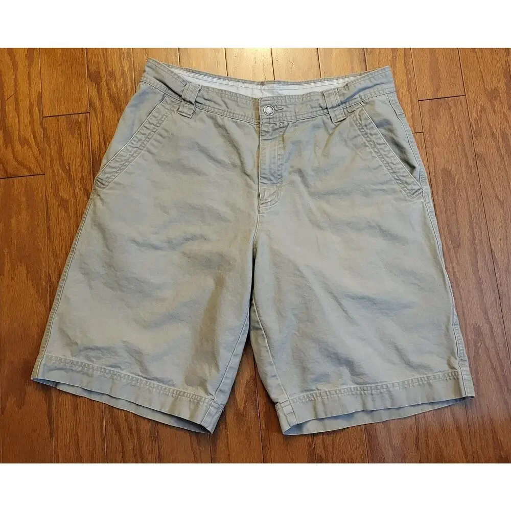 Columbia Mens Cargo Shorts Size 34 Tan Cargo Pockets Cotton